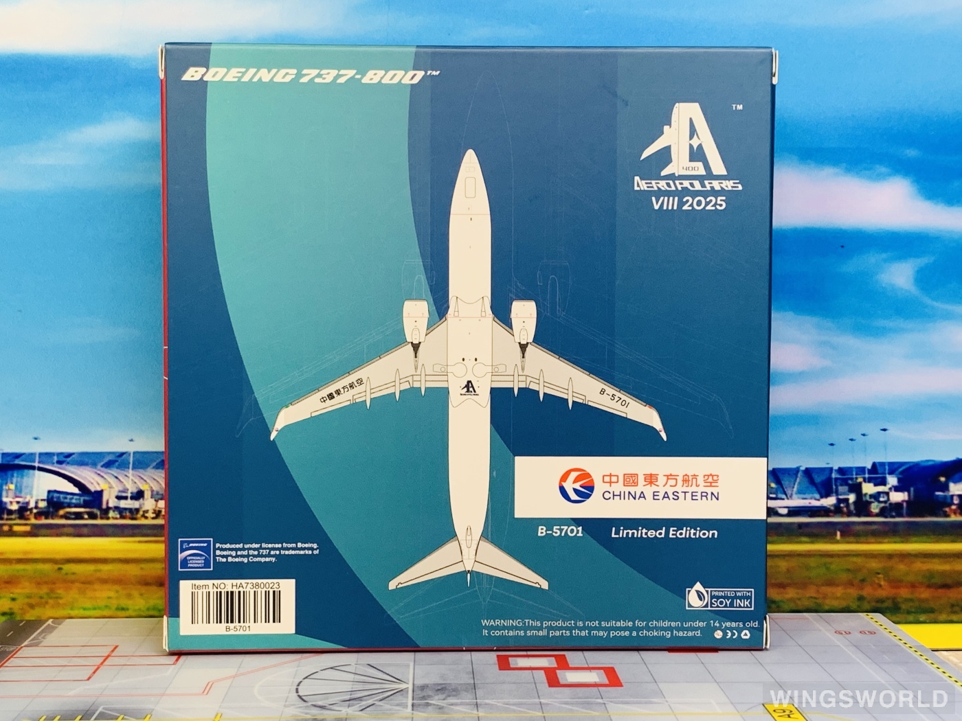 AeroPolaris 1:400 HA7380023 China Eastern 中国东方航空 Boeing 737-800 B-5701