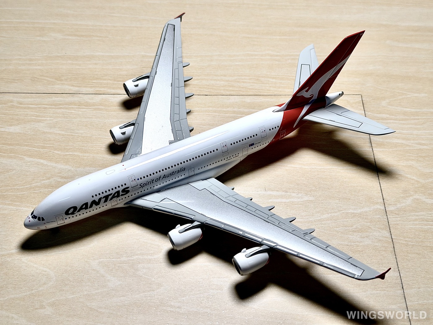 Geminijets 1:400 GJQFA1239 Qantas 澳洲航空 Airbus A380-800 VH-OQD