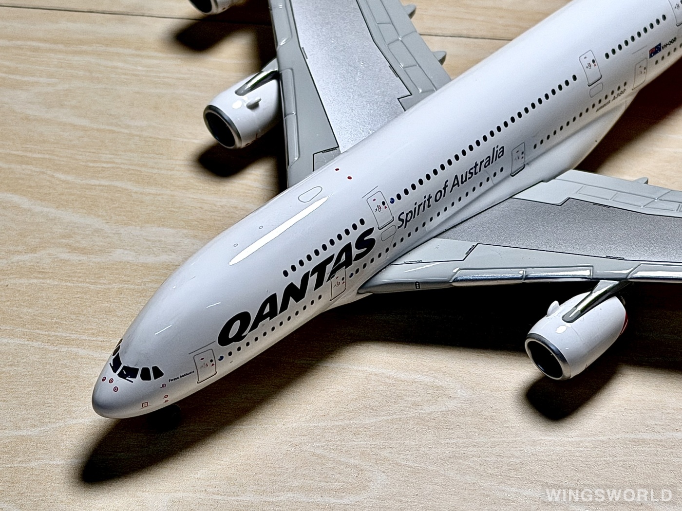 Geminijets 1:400 GJQFA1239 Qantas 澳洲航空 Airbus A380-800 VH-OQD