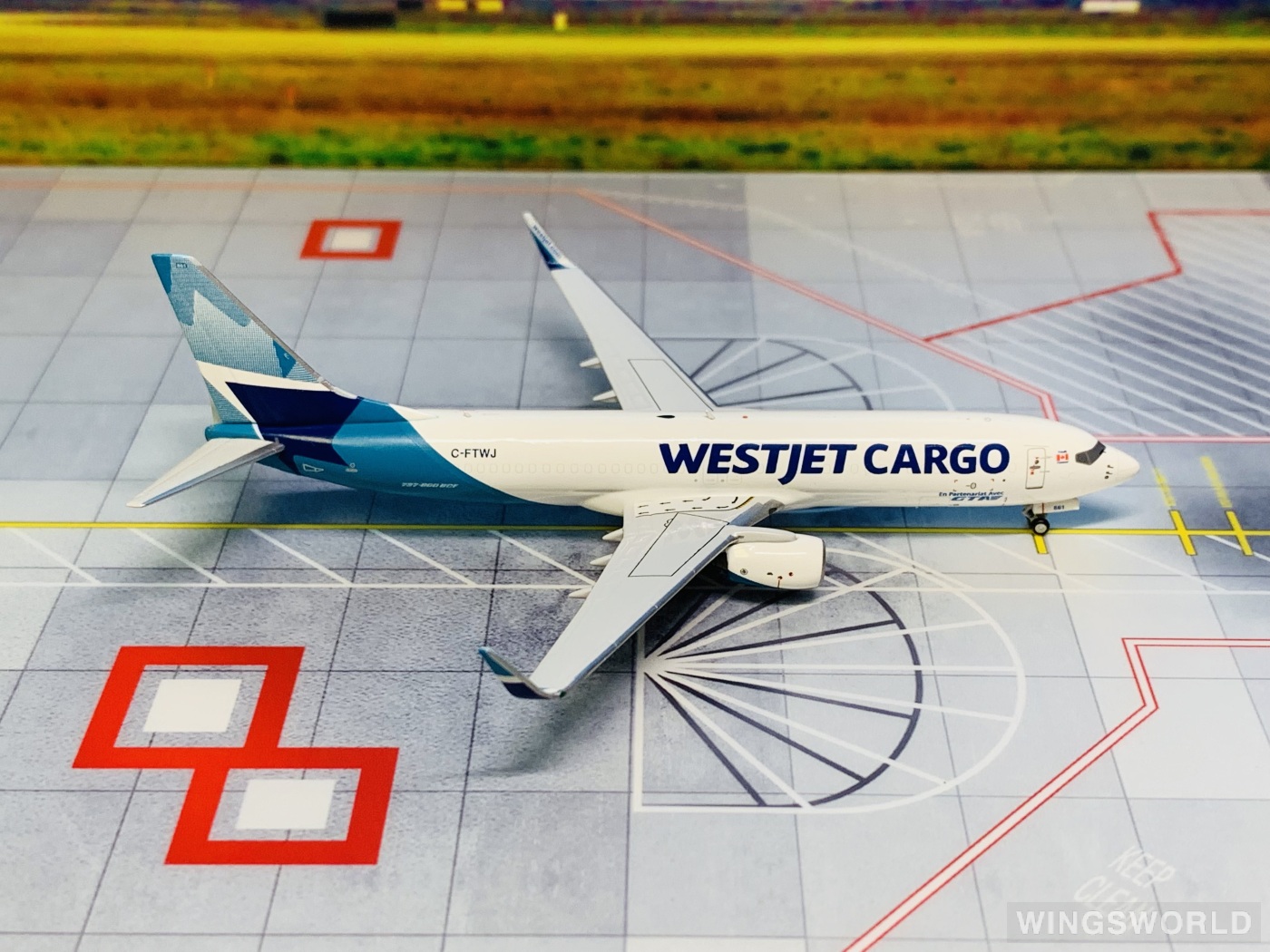 NGmodels 1:400 NG58135 WestJet 西捷航空 Boeing 737-800 C-FTWJ