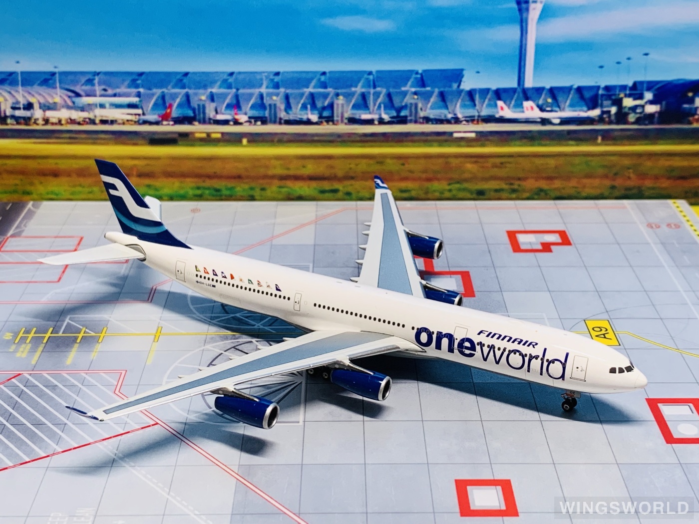 【美品】FINNAIR A340-300 ワンワールド Phoenix Phoenix 1:400 Airbus A340-300 Finnair 芬兰航空PH10530 OH-LQE one