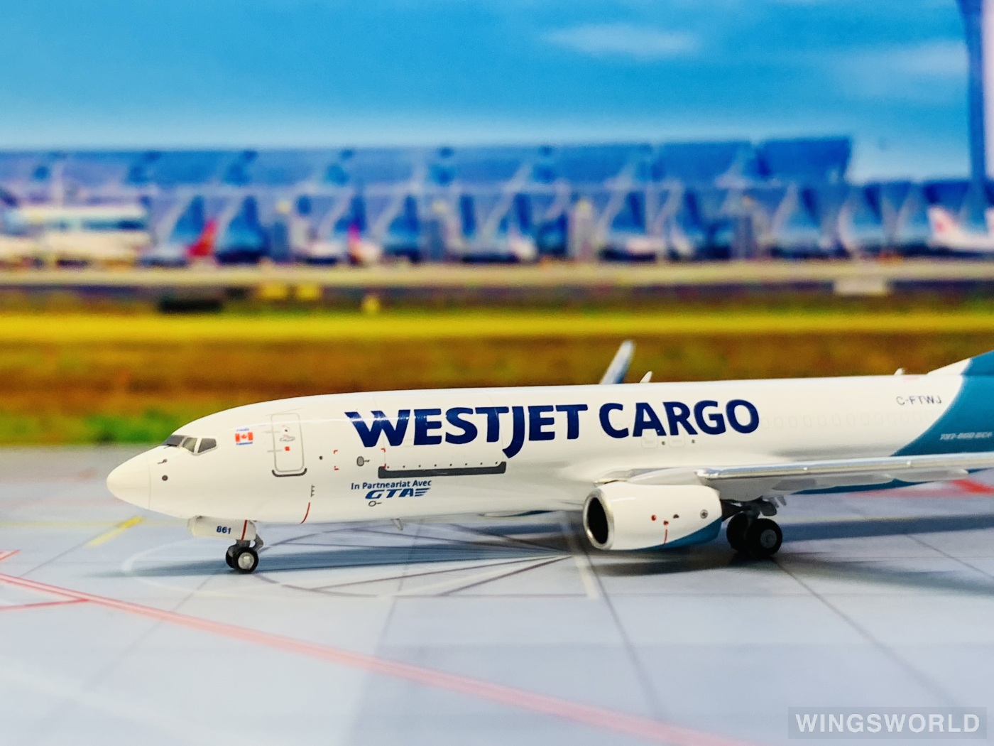 NGmodels 1:400 NG58135 WestJet 西捷航空 Boeing 737-800 C-FTWJ