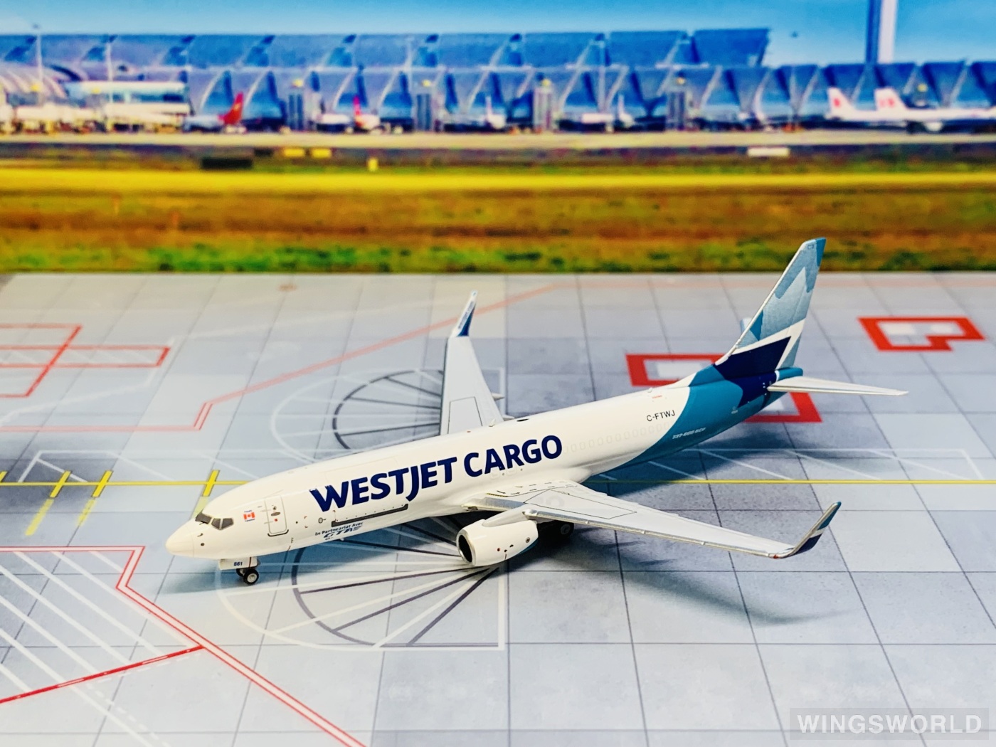 NGmodels 1:400 NG58135 WestJet 西捷航空 Boeing 737-800 C-FTWJ