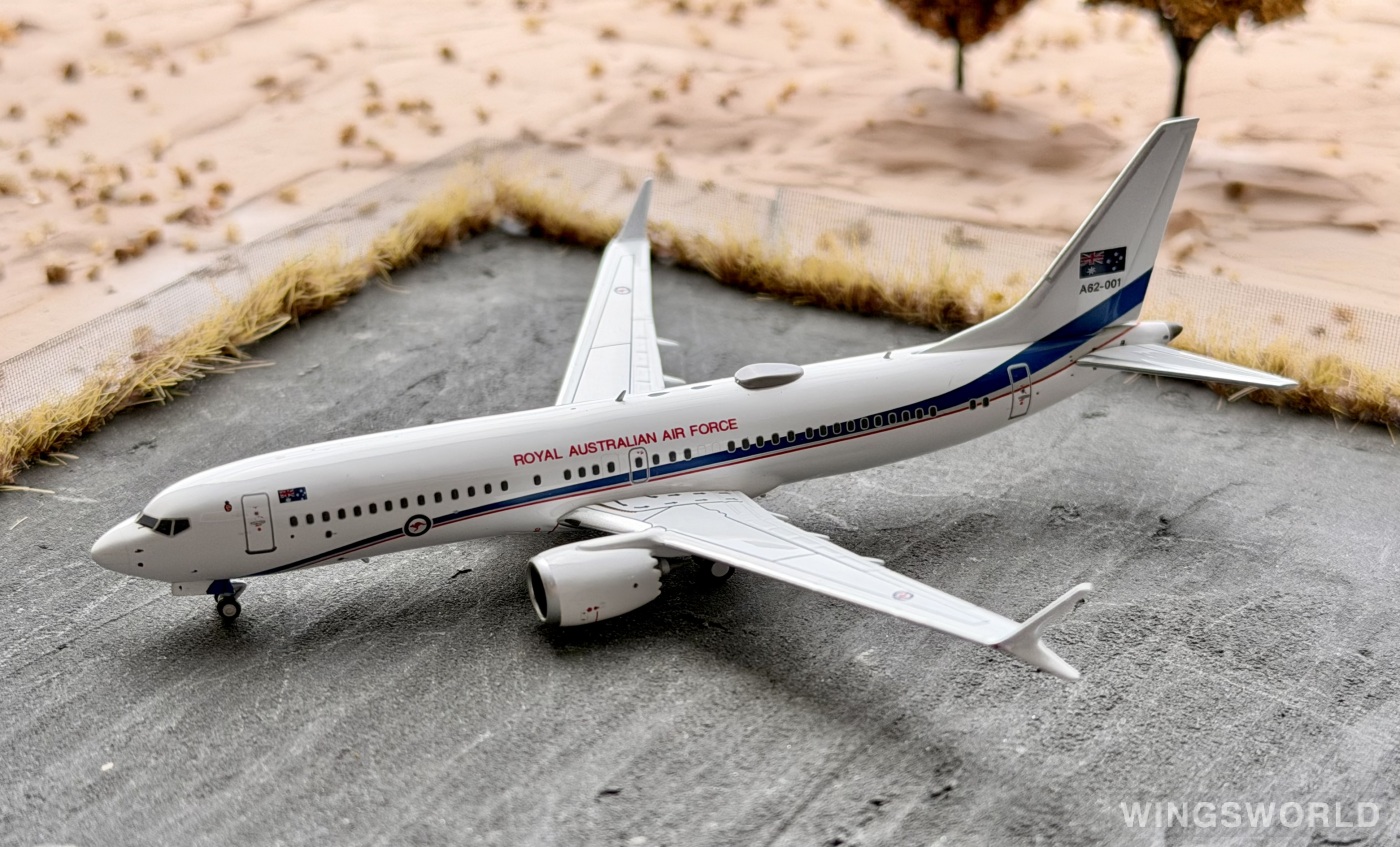 NGmodels 1:400 NG88035 RAAF 澳大利亚皇家空军 Boeing 737 MAX 8 62-001