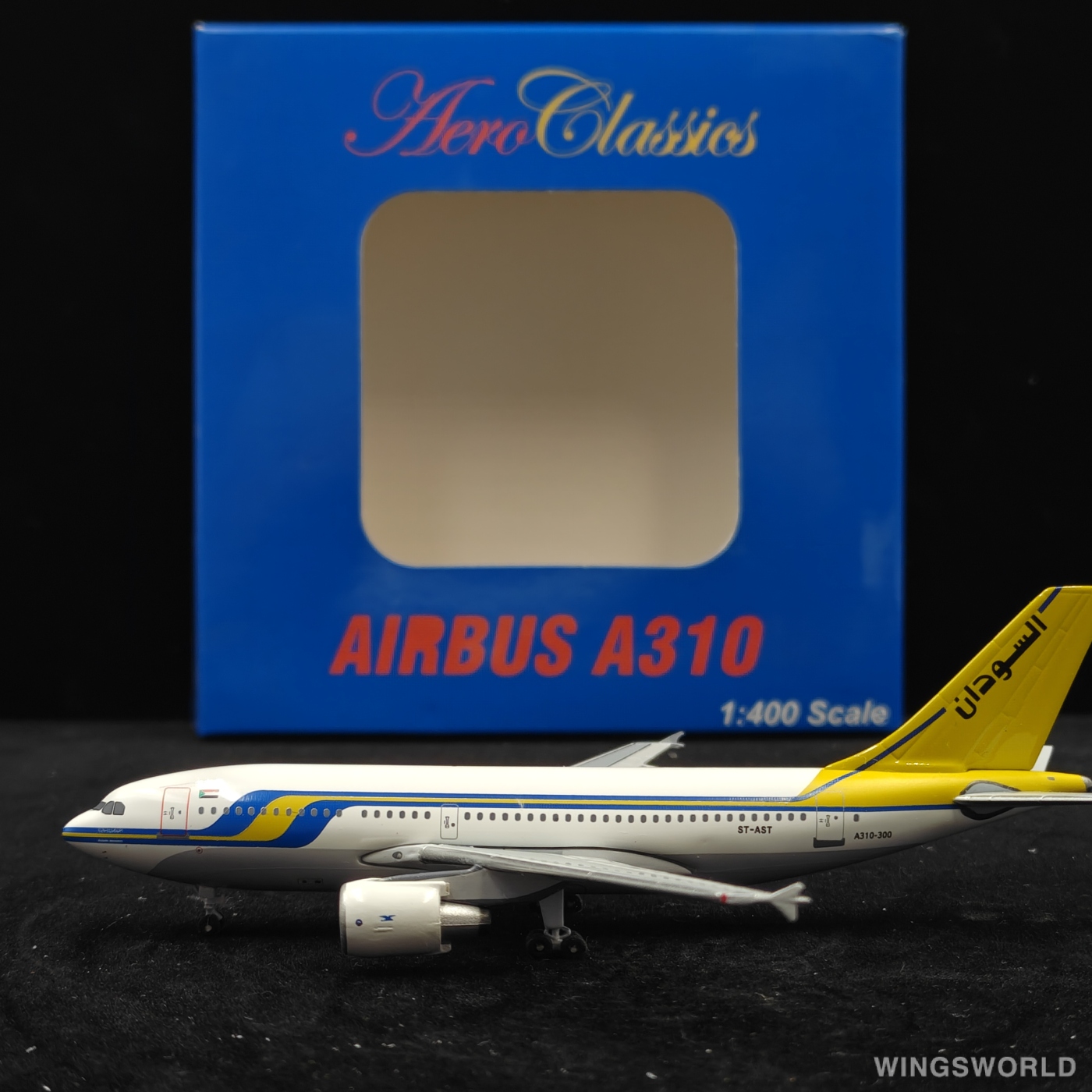 AeroClassics 1:400 AC419877 Sudan Airways 苏丹航空 Airbus A310-300 ST-AST
