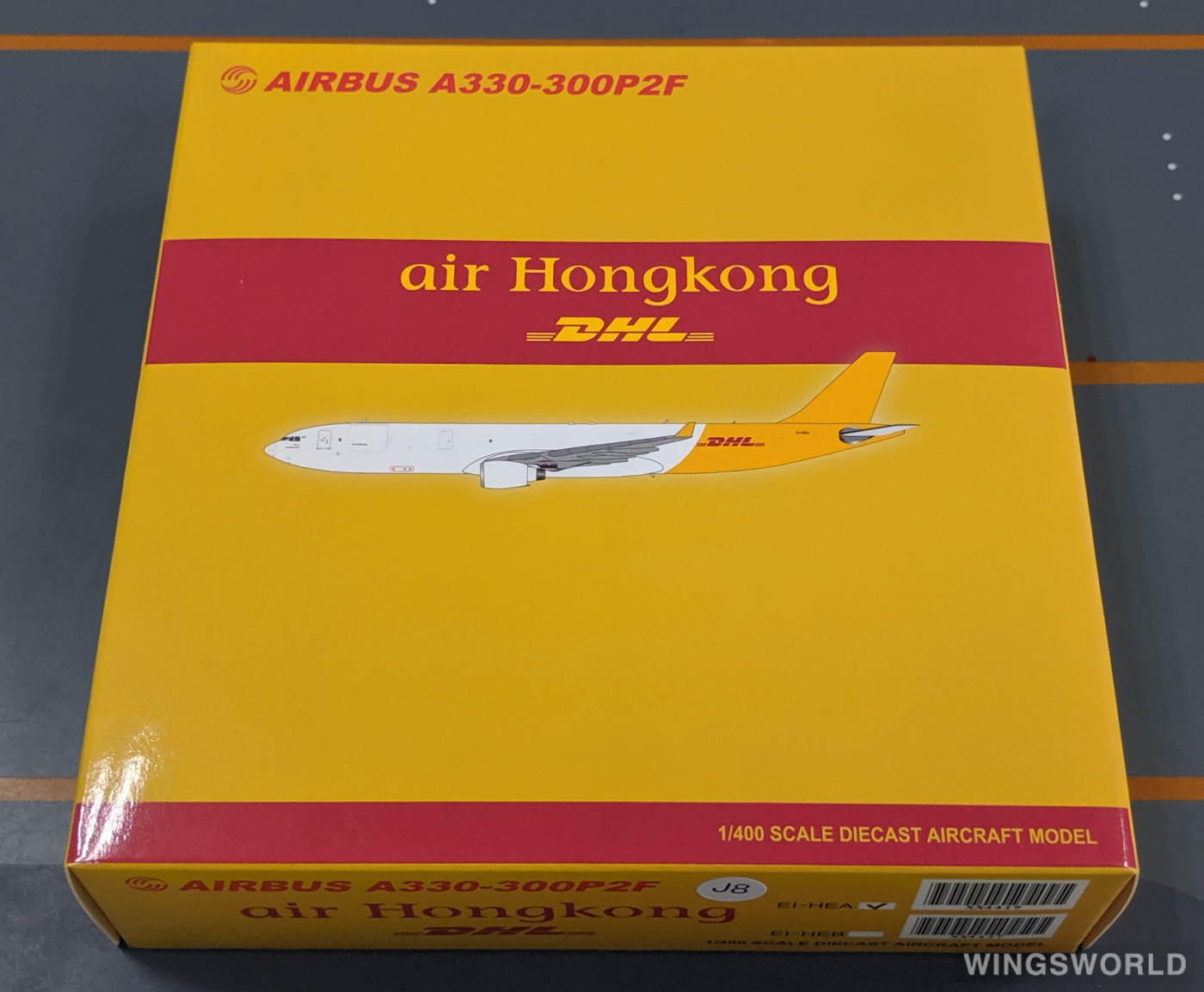 JC Wings 1:400 XX4419 DHL 敦豪 Airbus A330-300 EI-HEA