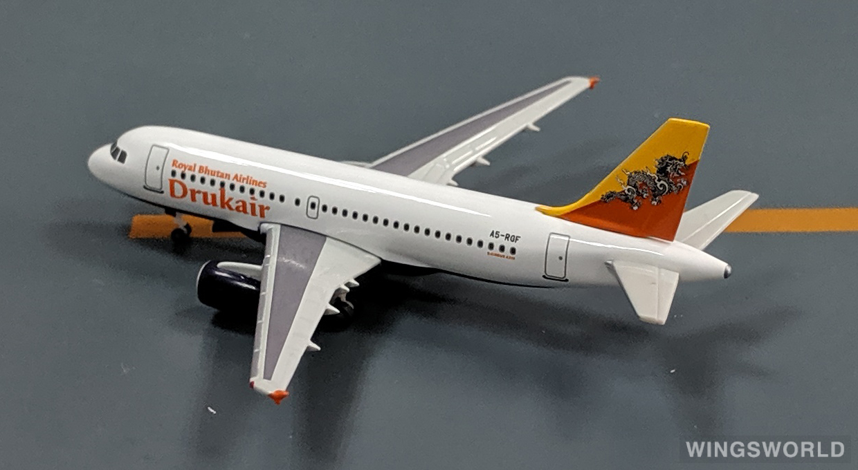Herpa 1:400 515122 Druk Air 不丹皇家航空 Airbus A319 A5-RGF