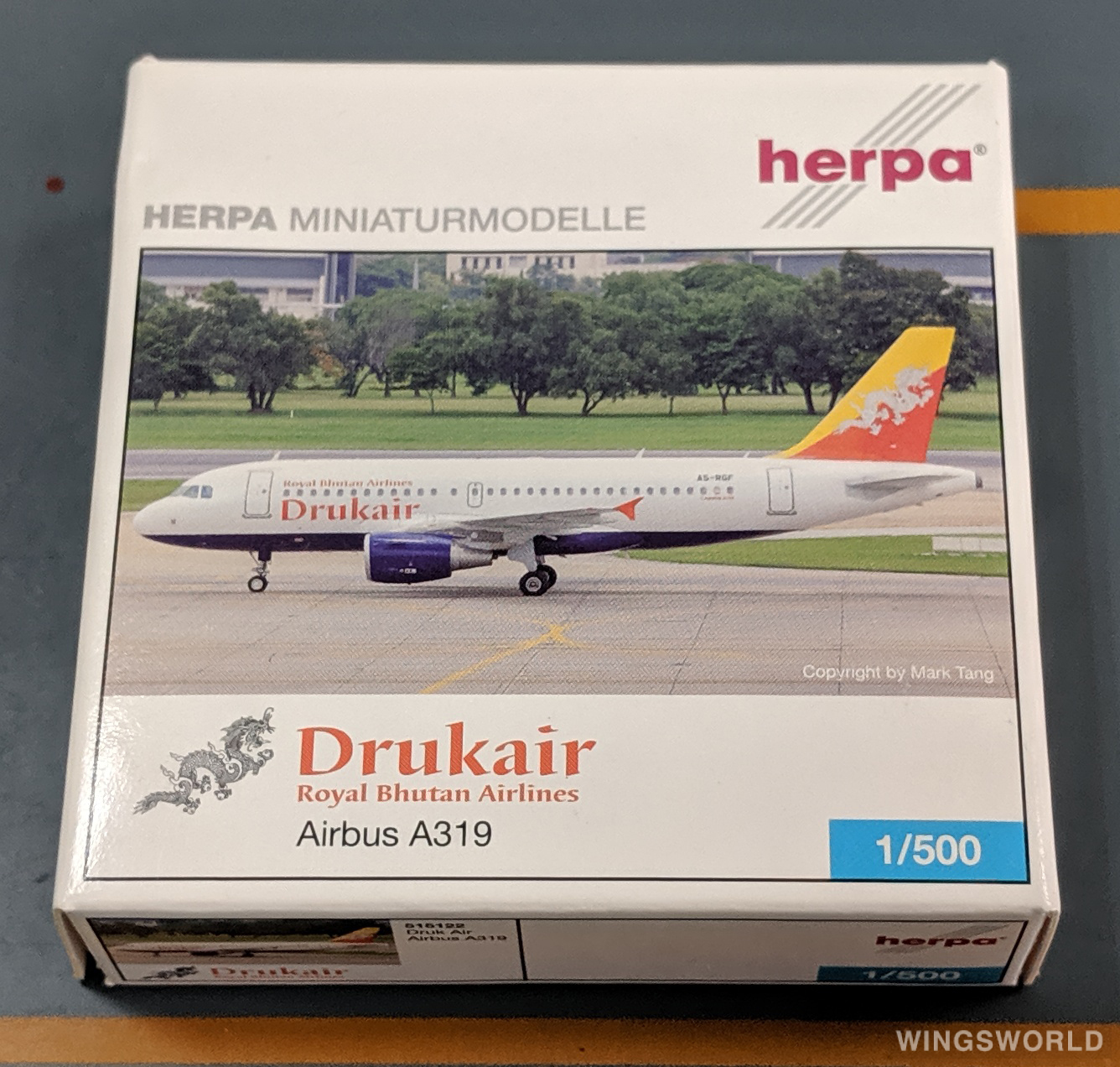 Herpa 1:400 515122 Druk Air 不丹皇家航空 Airbus A319 A5-RGF