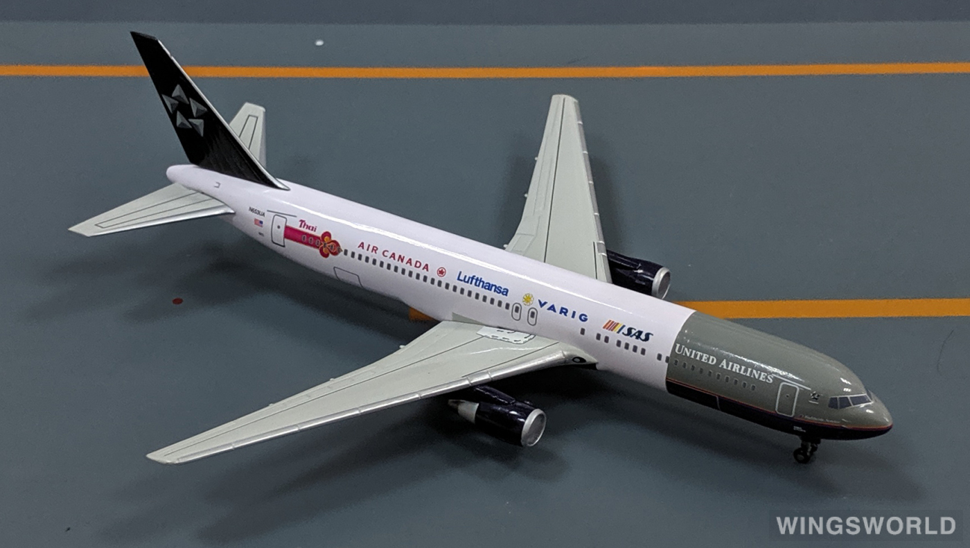 Dragon Models 1:400 55436 United Airlines 美国联合航空 Boeing 767-300 N653UA